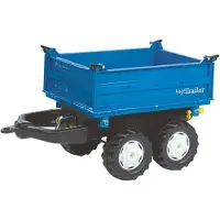 Rolly Toys Mega Trailer Dreiseitenkipper blau, Maße: 88x45x47 cm; 12 110 6