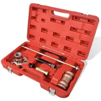 vidaXL Hydraulischer Radnaben-Abzieher mit Hammer 10 Tonnen