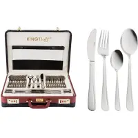 KINGHOFF Besteck 72 Elem. Glanz Kh-Koffer 3509