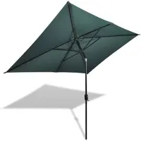 vidaXL Sonnenschirm 200x300 cm Grün Rechteckig