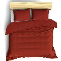 De Witte Lietaer bettbezug Zygo 260x240 cm Baumwolle rot