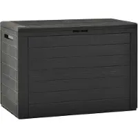 vidaXL Gartentruhe Anthrazit 78x44x55 cm