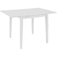 vidaXL Esstisch Ausziehbar Weiß (80-120)x80x74 cm MDF
