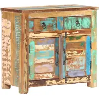 VD Home Furnishing Sideboard 70x35x65 cm Altholz Massiv