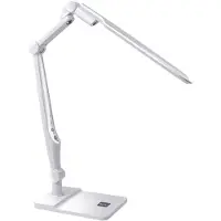 Aigostar LED Schreibtischlampe mit 3 Farbtemperatur stufenlos dimmbar, 3300K-6000K, Mehrwinklige Drehung, Touch Bedienung Tischleuchten Bürolampe Nachttischlampe Leselampe