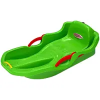 Jamara Bob "Snow Play Bob Comfort 80 cm, mit Bremse", grün, Schlitten, KinderB:46,5cm H:22cm L:80cm, Kunststoff, Bob, Made in Europe, B:46,5cm H:22cm L:80cm
