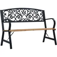 vidaXL Gartenbank 120 cm Holz