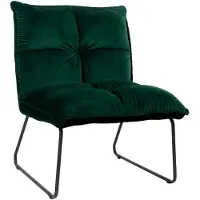Livin24 Bronx71 Samt Sessel Malaga modern grün