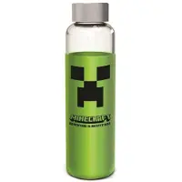 Stor Minecraft Silikondeckel Glasflasche 585ml