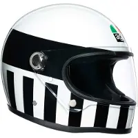 AGV X3000 INVICTUS Integralhelm in schwarz/weiß