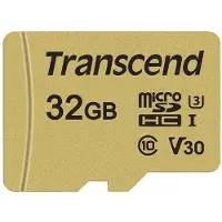 Transcend TS32GUSD500S, 32 GB, MicroSDHC, Klasse 10, UHS-I, 95 MB/s, 80 MB/s