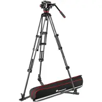 Manfrotto 504x Kugelkopf Mit Doppelkarbonstativ Und Bodenstabilisator
