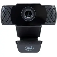 Pni Webcam CW1850 Full HD, USB-Anschluss, aufsteckbares, eingebautes Mikrofon