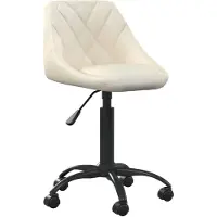 vidaXL Bürostuhl Creme Samt