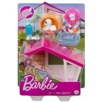 Barbie GRG78 Mini-Spielset mit 2 Hündchen Hundehaus Hund ab 3 Jahre