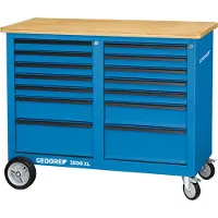 Gedore 1506 XL 2511 Rollwerkbank 1,25 m breit mit 2x 7 Schubladen, 2528088