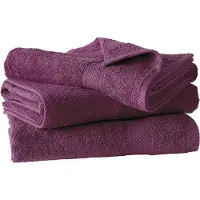 De Witte Lietaer handtuch Hélène140 cm Baumwolle violett 3 Stück