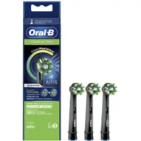 Oral-B Oral B Cross Action Cleanmaximiser Black/White / Cross Action EB 50-3 3UD 3er Pack ErsatzbÃ1/4rstenköpfe