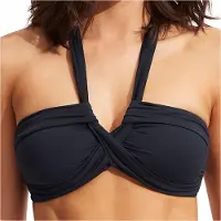Seafolly - Women's Collective Halter Bandeau - Bikini-Top Gr 6 blau