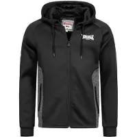 Lonsdale Herren Jacke mit Kapuze SALTASH Black/Marl Anthracite XXL