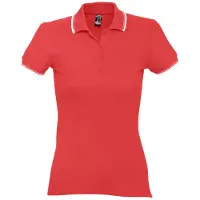 Sol SOLs 11366 | Womens Poloshirt Practice - Farbe: Red/White - Größe: M