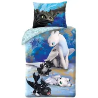 Halantex SP. z.o.o. DRAGONS Bettwäsche Set HTTD-6050BL 140x200+70x90cm Baumwolle Öko zert.