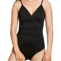 DEDICATED - Women's Wrap Swimsuit Klinte - Badeanzug Gr S schwarz