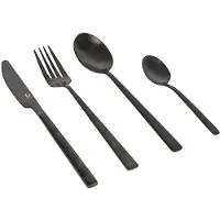Bo Camp Besteckset 'Ballona', 16tlg., schwarz, Edelstahl