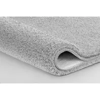 Kleine wolke Badematte "Meadow" Gr. 3, grau (grau steel), H:30mm, Polyester, Badematten, Badematte, Badteppich, Uni Farben