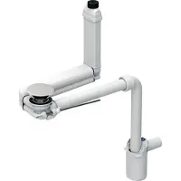 Geberit Waschbeckenablauf Clou, Raumsparmodell, Abgang horizontal, Hebelbetätigung, 152.051.01.1, Ausführung: Durchmesser 32mm