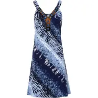 Bonprix Shirtkleid "Jerseykleid in A-Linie" für eleganten Look, aus Polyester und Elasthan, A-Linie, ärmellos
