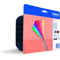 Brother LC-223VALBP, Schwarz, Cyan, Magenta, Gelb, 4 Stück(e), 550 Seiten, 550 Seiten, Multipack