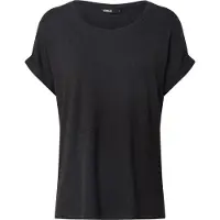 ONLY T-Shirt "ONLMOSTER – T-Shirt mit melierter Optik und elastischem Material" meliert, casual, lässig geschnitten, Viskosemischung, Rundhals