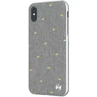 Moshi Vesta Iphone Xs Max Silicone Handyhülle Grau Grau One Size
