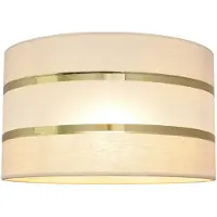 Helam Lampenschirm Helen E27 Ø25/Höhe 15 cm ecru-gold