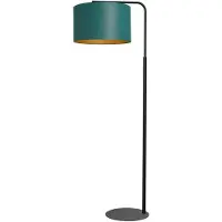 Luminex Stehlampe 'Soho' in grün aus Textil