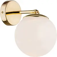 Argon Wandlampe Sala mit Kugelglas, einflammig