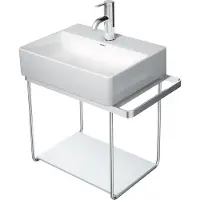 Duravit DuraSquare Glaseinleger 420x264 mm, für Metallkonsole 003109/003110, 0099668300, Farbe: Weiß