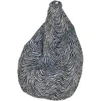Talamo Italia Pouf Abi 80x80x120h cm Schwarz Sitzsack