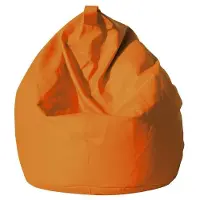 Talamo Italia Dmora Eleganter Sitzsack, orange Farbe, Maße 80 x 120 x 80 cm
