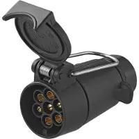 Proplus Sockel mit Haken PVC 7-polig schwarz in Blister