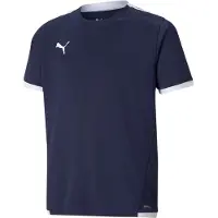 Puma Teamliga Jersey Jr peacoat-white (06) 116