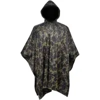 vidaXL Wasserdichter Armee-Regenponcho für Camping/Wandern Tarnung