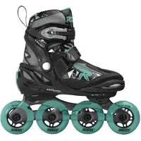 Roces Moody Girl Tif Black-Grey-Turquoise Inline Skates 400856 03 30-35