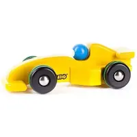 Bajo Holz Formel 1 Rennwagen - Spielzeugauto gelb nachhaltig