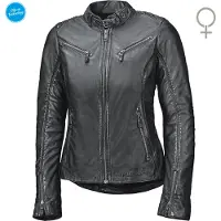 Held Sabira Damen Motorrad Lederjacke, schwarz, 34
