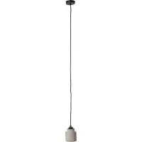 Zuiver Pendelleuchte Left Concrete, Grau aus Beton mit Textilkabel 11x11x150 cm
