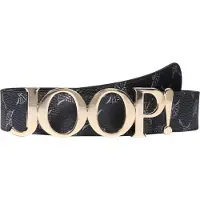 JOOP! Koppelgürtel JOOP, Damen, Gr. 80, beige (navy), Materialmix, Gürtel Koppelgürtel, mit Cornflower-Alloverprint und Logo-Pin-Schließe