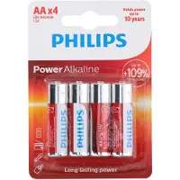 Philips Power Alkaline LR6P4B/05, Einwegbatterie, AA, Alkali, 1,5 V, 4 Stück(e), Cd (cadmium), Hg (Quecksilber), Pb (Blei)