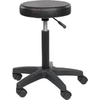 Efalock Professional Profi - Friseur Rollhocker - Arbeitshocker schwarz 52 - 71 cm